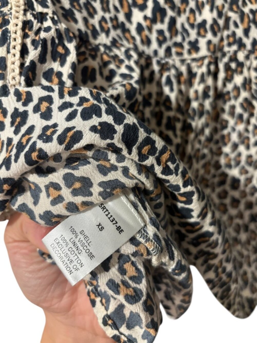 THML Embroidered Leopard Print Blouse - Picture 5 of 5
